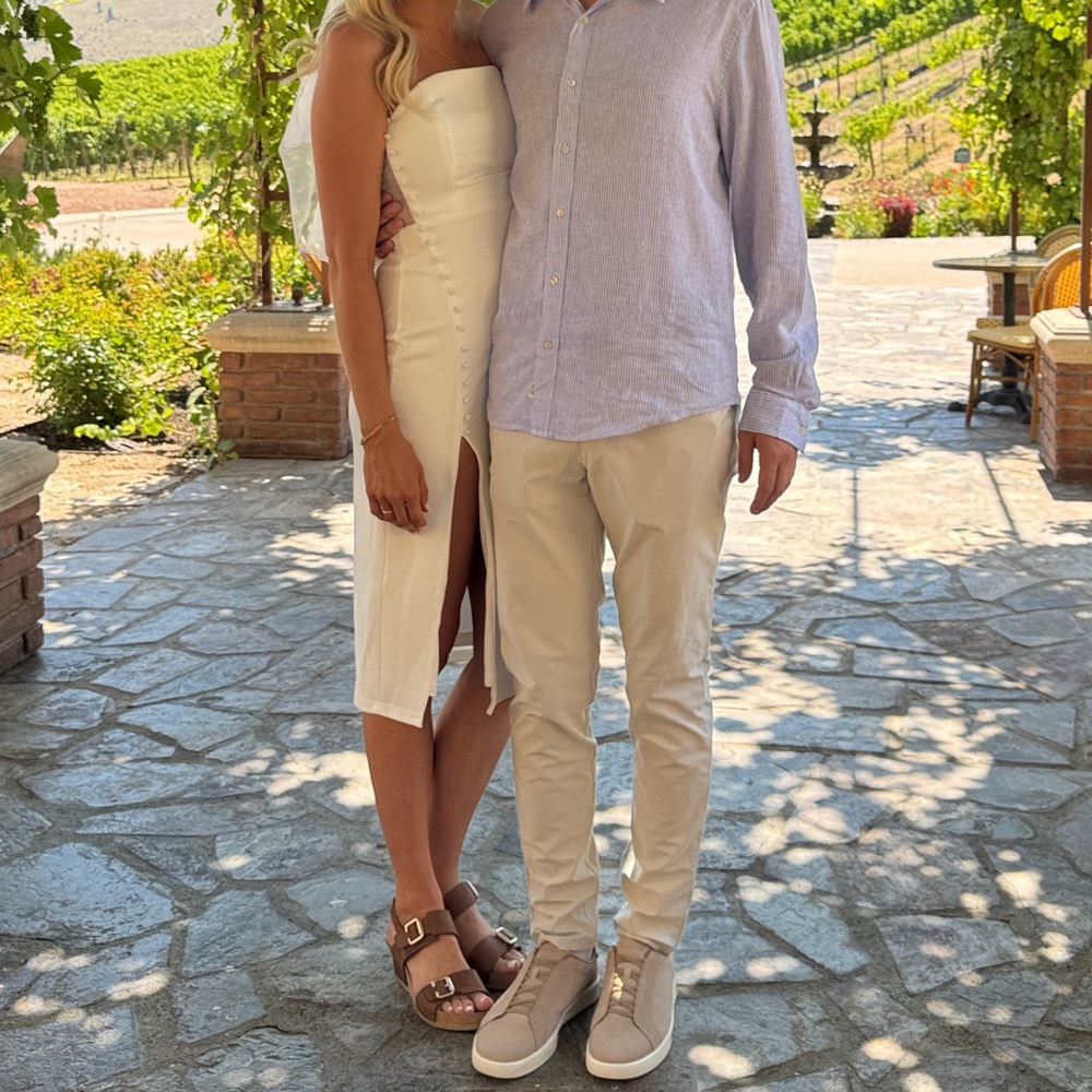 Lulu's White Midi Dress